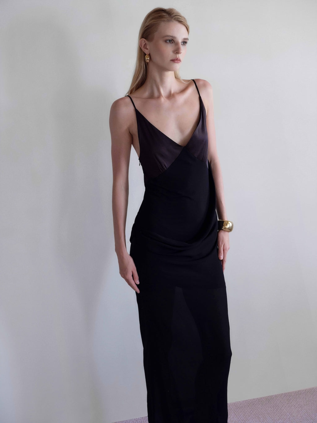Cascade Drape Dress