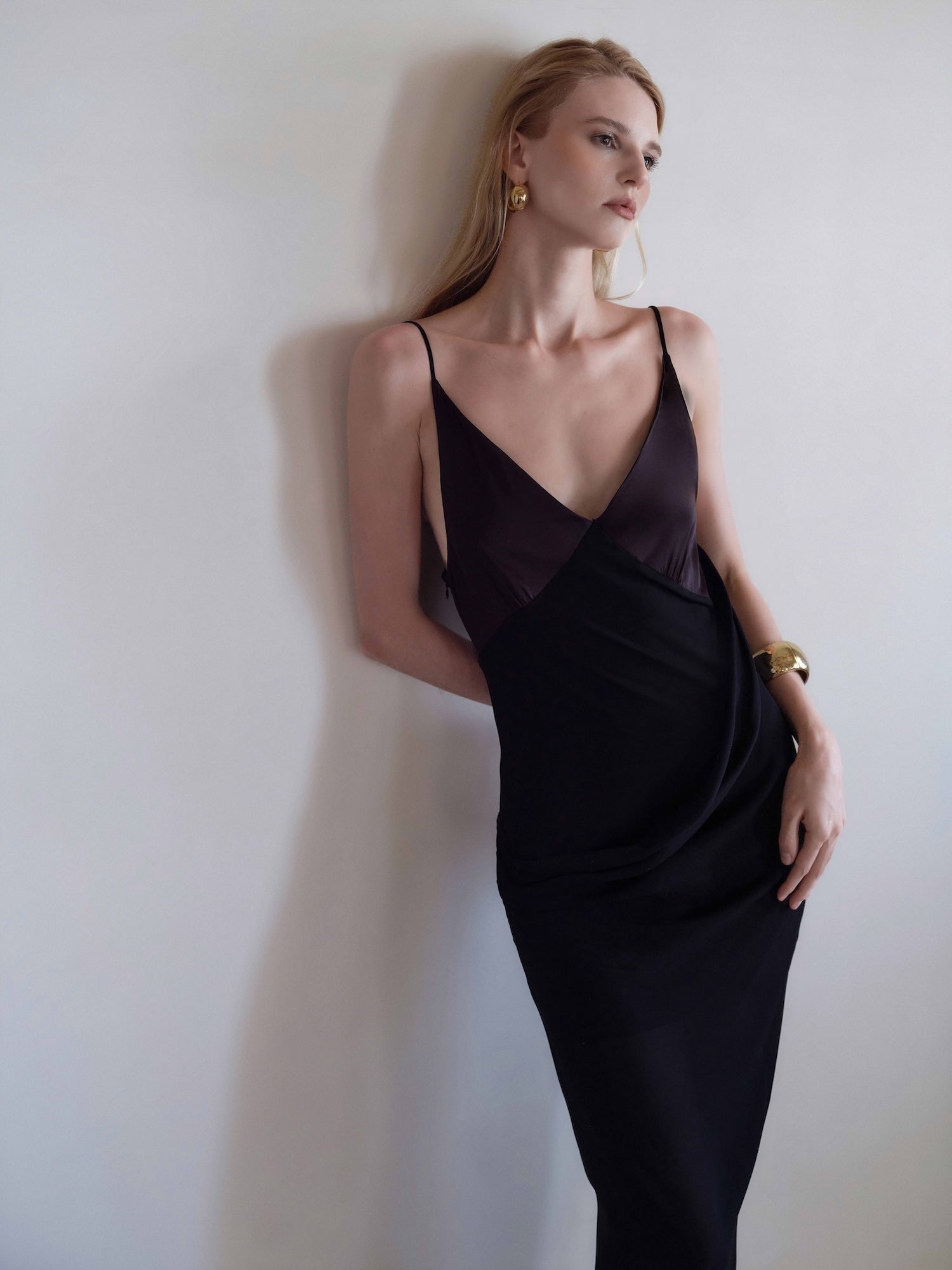 Cascade Drape Dress
