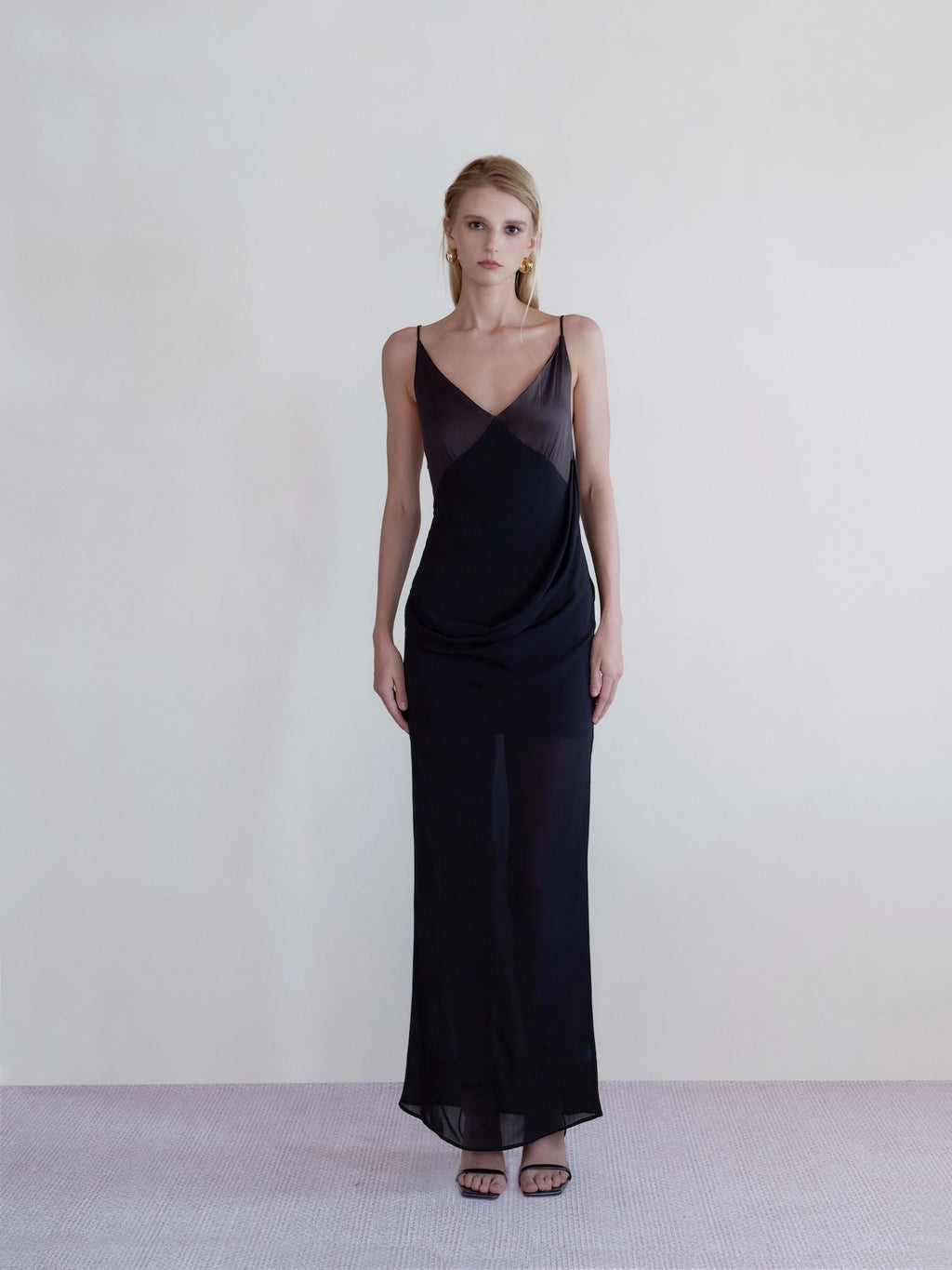 Cascade Drape Dress