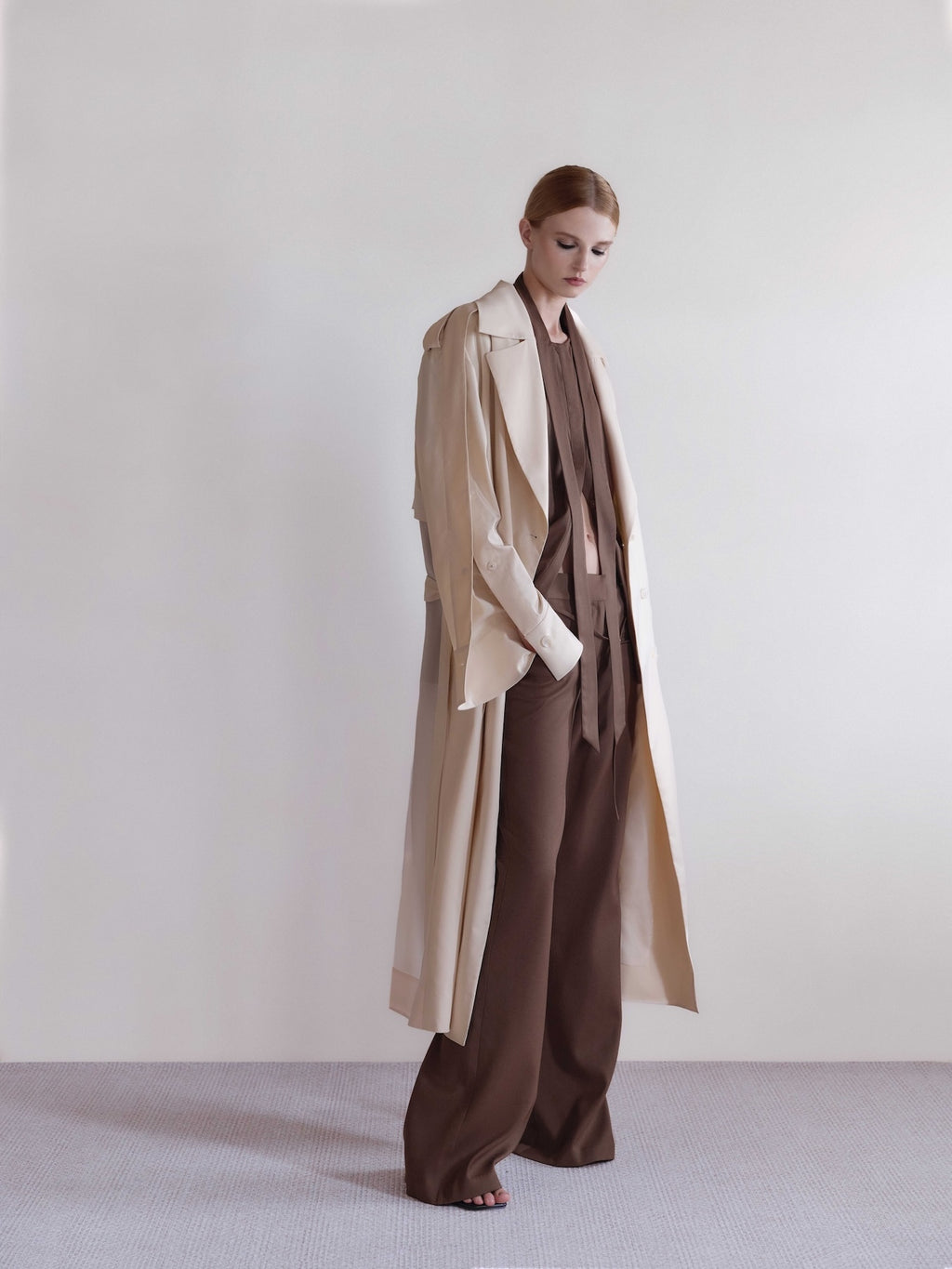 Slope Flare Pants Brown