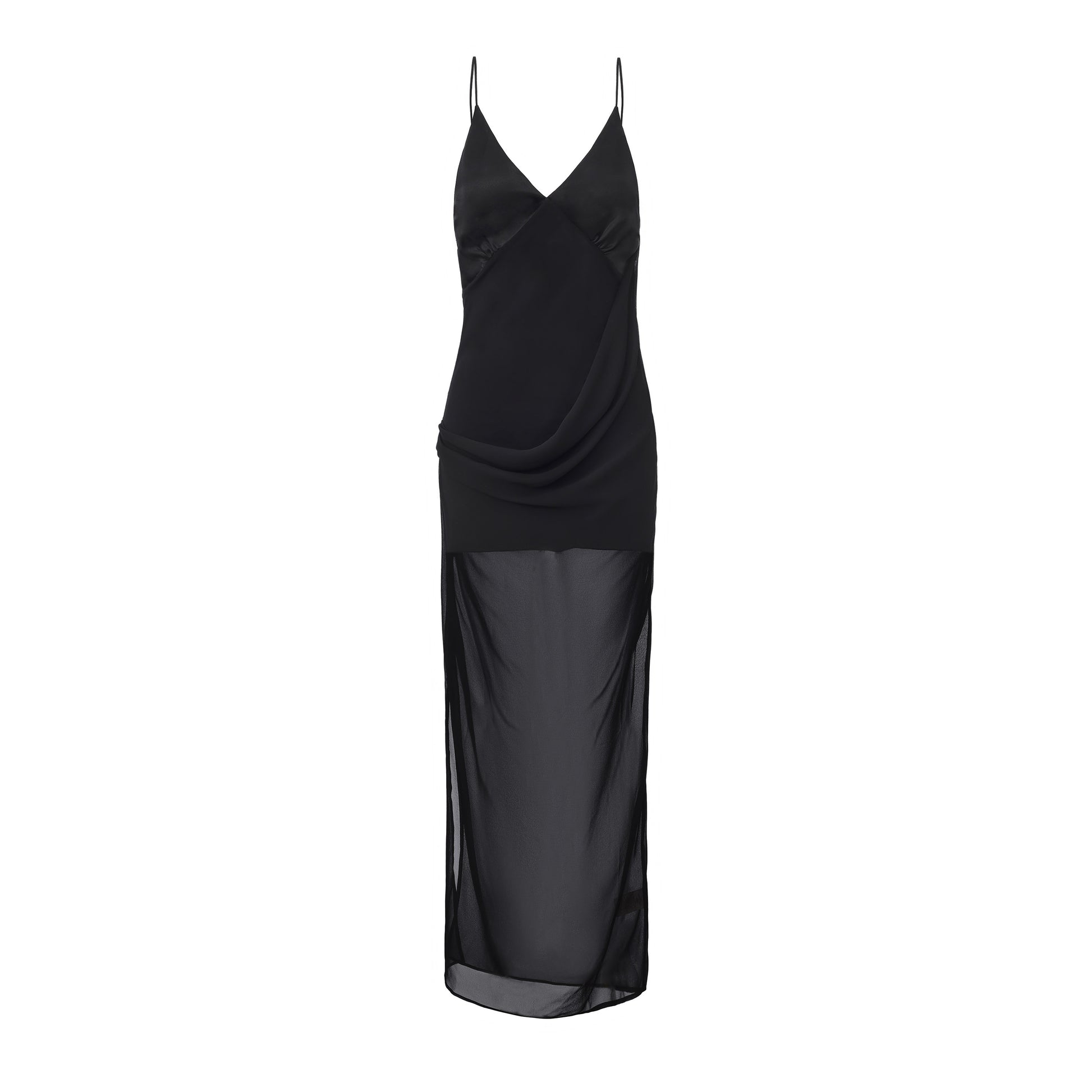 Cascade Drape Dress