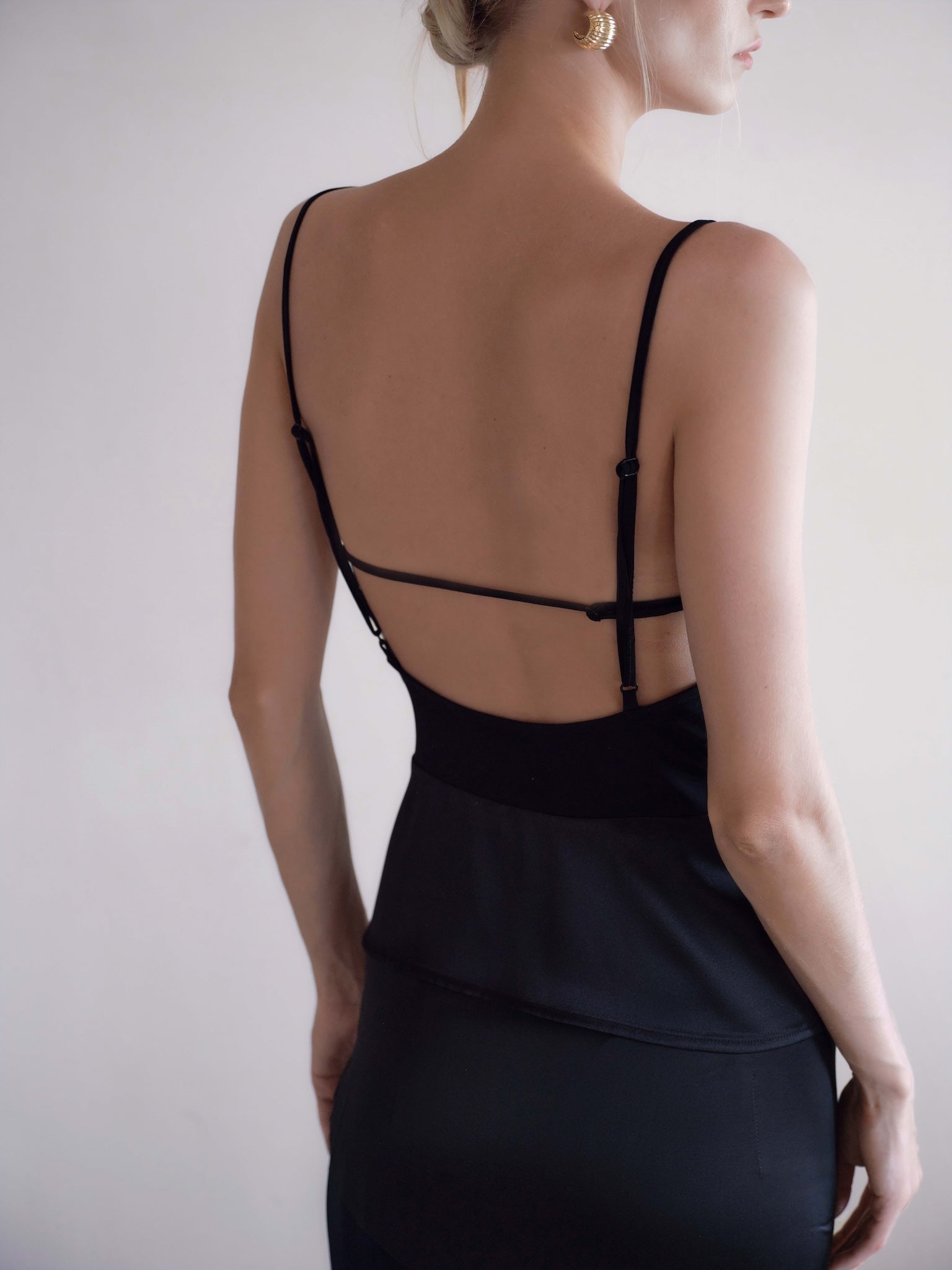 Halo Satin Paneled Top